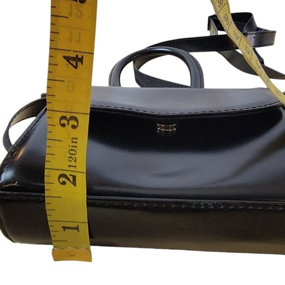 Junya Watanabe Black Leather Top Handle Crossbody Purse | Rare Avant-Garde Bag - Picture 6 of 7